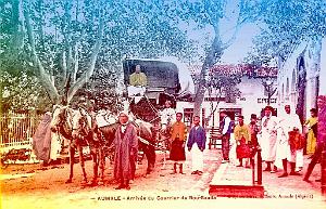 Aumale- Arrivee du courrier de Bou-Saada